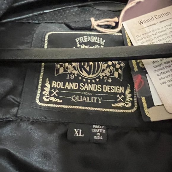 Roland Sands Design Ronin Black Waxed Cotton Motorcycle Jacket RSD - Picture 2 of 3